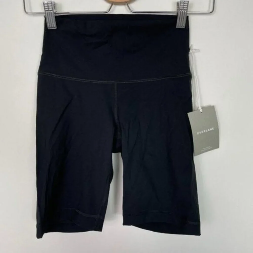 Everlane The Perform High Rise Bike Workout Athleisure Short Black XS